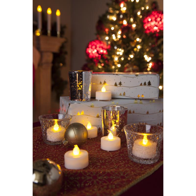 Matchless Darice White Unscented Scent Tealight Flameless Flickering Candle