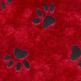 Dyno Red/White/Black Paw Print Christmas Stocking 16 in., Pack of 6