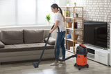 Black+Decker BDWD15-B3 Wet and Dry Vacuum Cleaner, 15 L Vacuum, HEPA Filter, 1600 W, 120 V, Black/Red