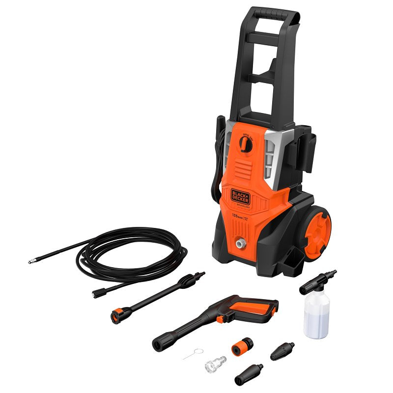 Black+Decker BEPWB2000-B3 Pressure Washer, 120V-110V, 1950 psi Operating, 6.7 Lpm, 6 m L Hose