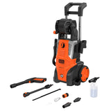 Black+Decker BEPWB2400-B3 Pressure Washer, 120V-110V, 2390 psi Operating, 6.7 Lpm, 8 m L Hose, Black/Orange