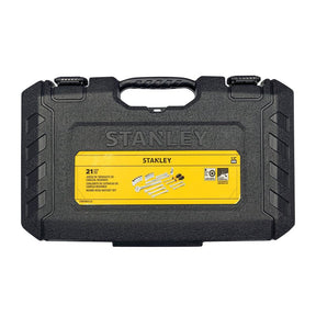 STANLEY STMT45513-LA Mechanic's Tool Set, 21 -Piece, Plastic/Steel, Silver, Pack of 3