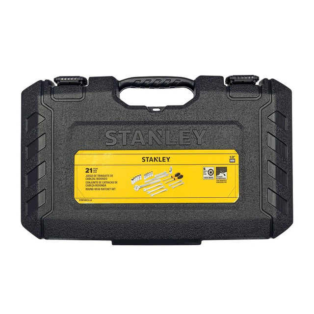 STANLEY STMT45513-LA Mechanic's Tool Set, 21 -Piece, Plastic/Steel, Silver, Pack of 3