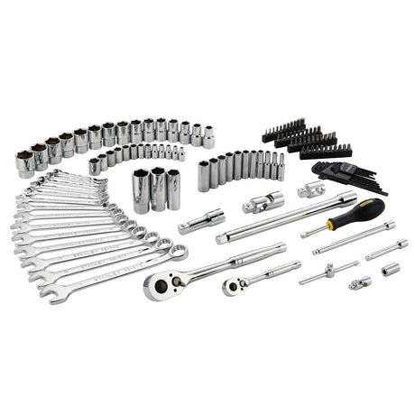 STANLEY STMT98107-LA Mechanic's Tool Set, 126 -Piece, Chrome Vanadium Steel, Chrome