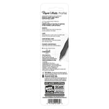 Paper Mate Profile Gel Black Retractable Gel Pen 2 pk, Pack of 6