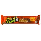 Hershey's Reese's Take 5 Caramel, Chocolate, Pretzels, Peanut Butter and Peanut Candy Bar 2.25 oz, Pack of 18