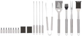 Omaha JJ18626-A BBQ Grill Set, Steel, Stainless Steel
