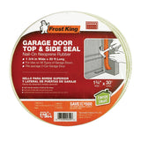 Frost King SG30WH Garage Door Seal Kit, 1-3/4 in W, 3/16 in Thick, 30 ft L, Vinyl, White
