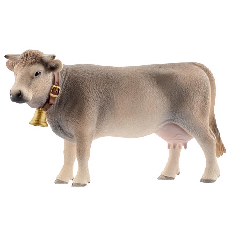 Schleich Farm World Braunvieh Cow Toy Brown, Pack of 5