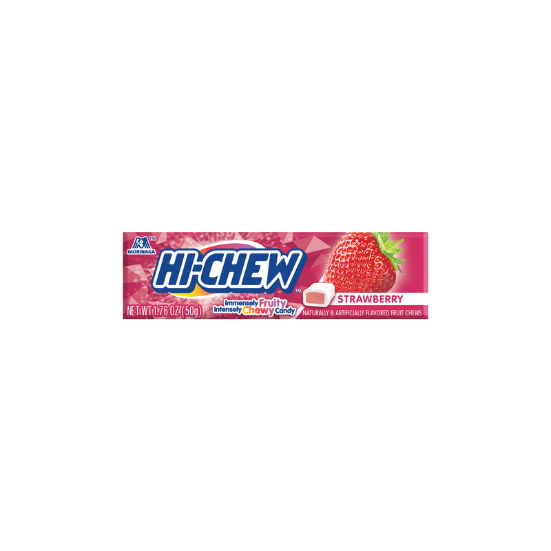 Hi-Chew Strawberry Stick Strawberry Candy 1.76 oz, Pack of 15