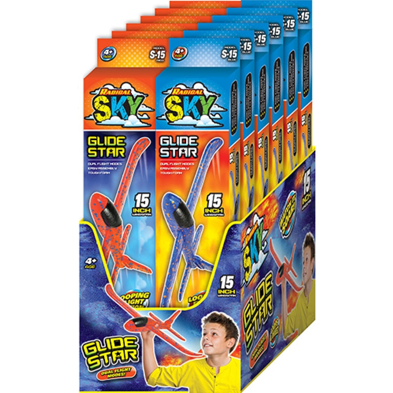 Ja-Ru Radical Sky Foam Glider Assorted, Pack of 12