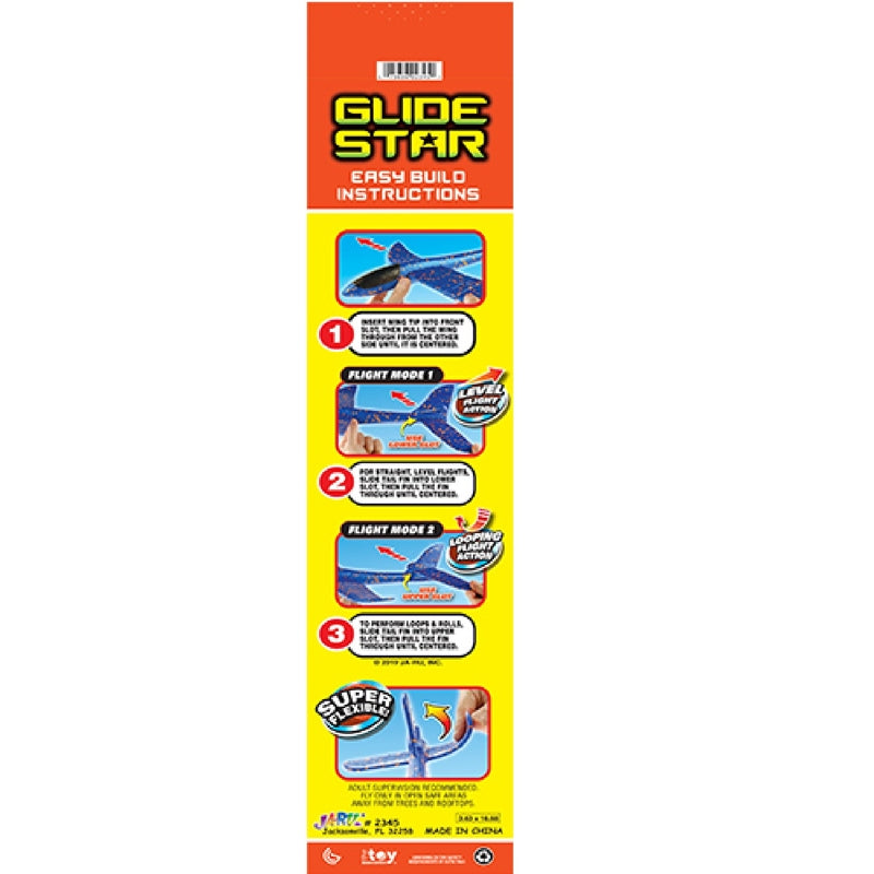 Ja-Ru Radical Sky Foam Glider Assorted, Pack of 12