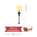 Mr. Christmas LED Santa In Sleigh Animated Tree Topper 24 in.