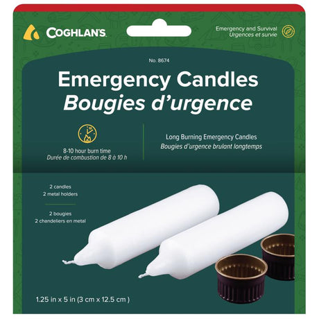 Coghlan's White No Scent Scent Emergency Candle, Pack of 4
