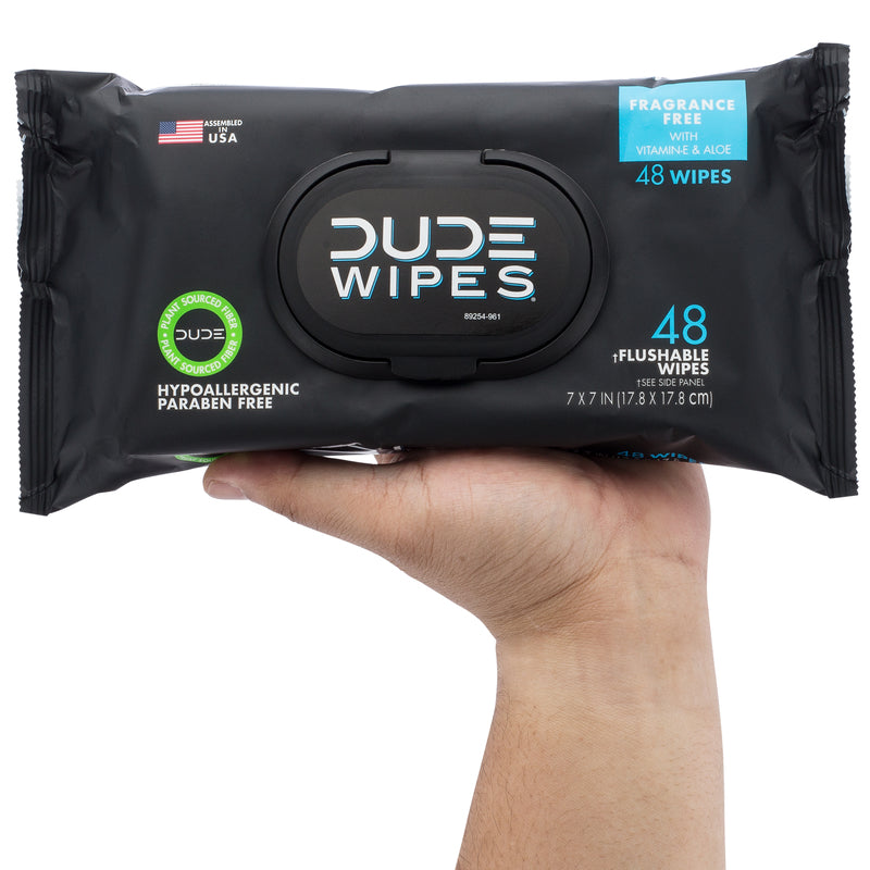 Dude Wipes Body Wipes 48 ct, Pack of 8