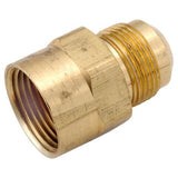 Anderson Metals 15/16 in. Flare in. X 1/2 in. D FIP Brass Coupling, Pack of 5