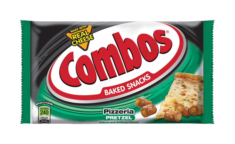 Combos Pizza Pretzels Snack 1.7 oz Packet, Pack of 18