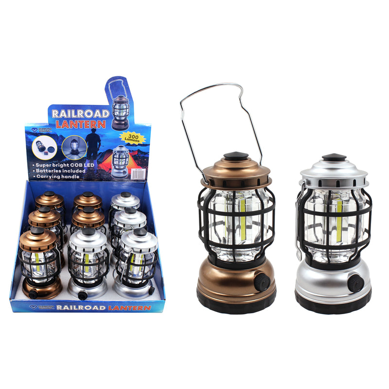 Diamond Visions 300 lm Assorted LED Railroad Lantern, Pack of 9