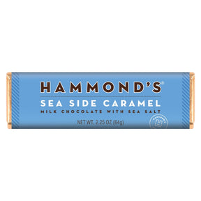 Hammond's Candies Sea Side Caramel Milk Chocolate Candy Bar 2.25 oz, Pack of 12