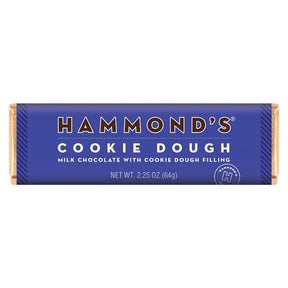 Hammond's Candies Cookie Dough Milk Chocolate Candy Bar 2.25 oz, Pack of 12