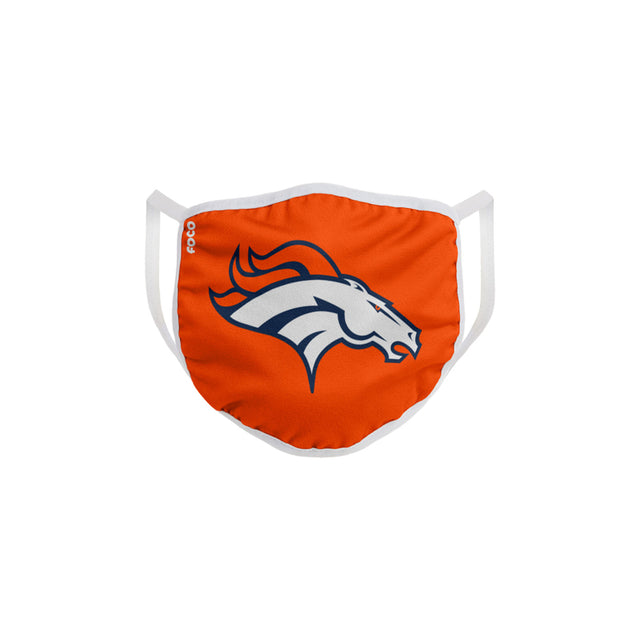 FOCO Household Multi-Purpose Denver Broncos Face Mask Multicolored 1 pk