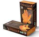 Grippaz G21081-L50 Gloves, L, Nitrile, Orange, 4 in L