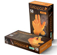 Grippaz G21081-L50 Gloves, L, Nitrile, Orange, 4 in L
