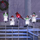 Alpine LED Cool White Assorted 33 in. Garden Stake, Pack of 20
