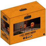 Celebrations Halloween Clear 6 in. Incandescent Prelit Halloween Skull Pathway Decor