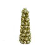 FC Young Assorted Glitter Ball Cone Christmas Tree 18 in., Pack of 4