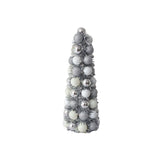 FC Young Assorted Glitter Ball Cone Christmas Tree 18 in., Pack of 4