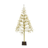 Celebrations Platinum LED Warm White Shimmering Tree 4.5 ft. Pathway Decor