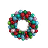 FC Young 16 in. D Glitter Ball Ornament Wreath
