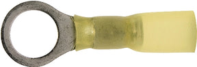Calterm 65726 Ring Terminal, 12 to 10 AWG Wire, Copper Contact, Yellow, 7/PK
