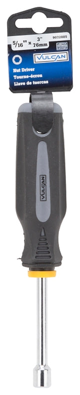 Vulcan MC-SD33 Nut Driver, 5/16 in Drive, 7 in OAL, Cushion-Grip Handle, 3 in L Shank, PP & TPR Handle