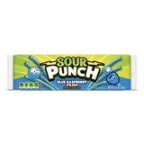 Sour Punch Blue Raspberry Straws Candy 4.5 oz, Pack of 24