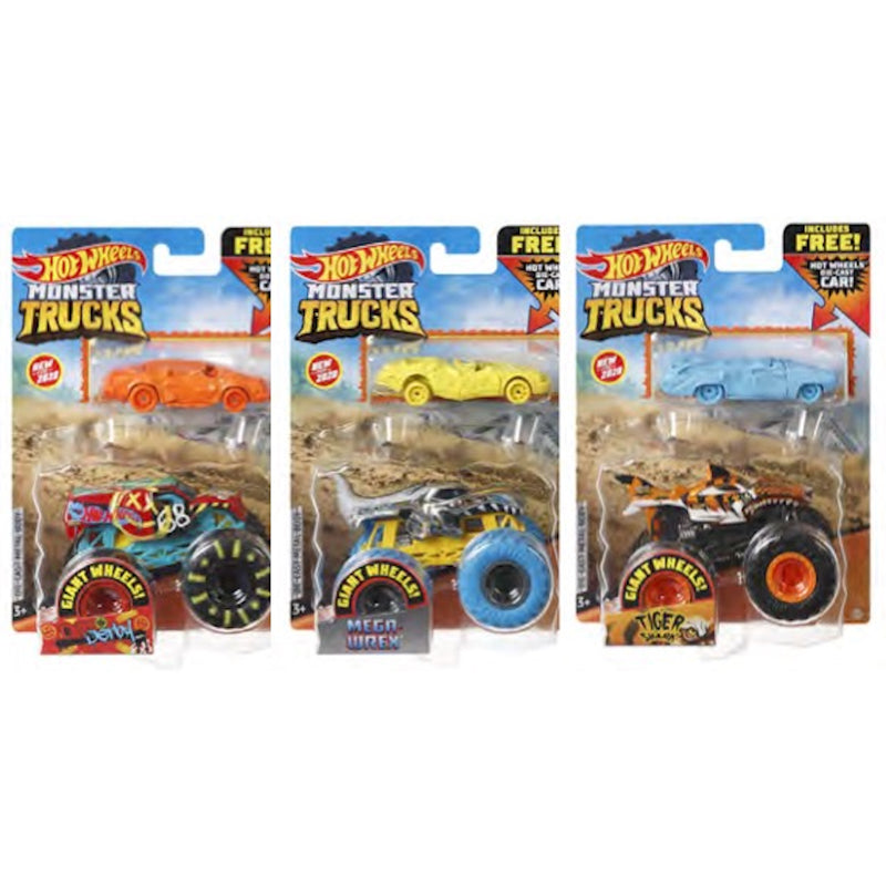 Hot Wheels Monster Trucks Assorted, Pack of 8