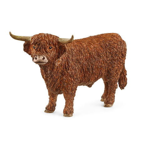 Schleich Farm World Highland Bull Toy Brown, Pack of 5