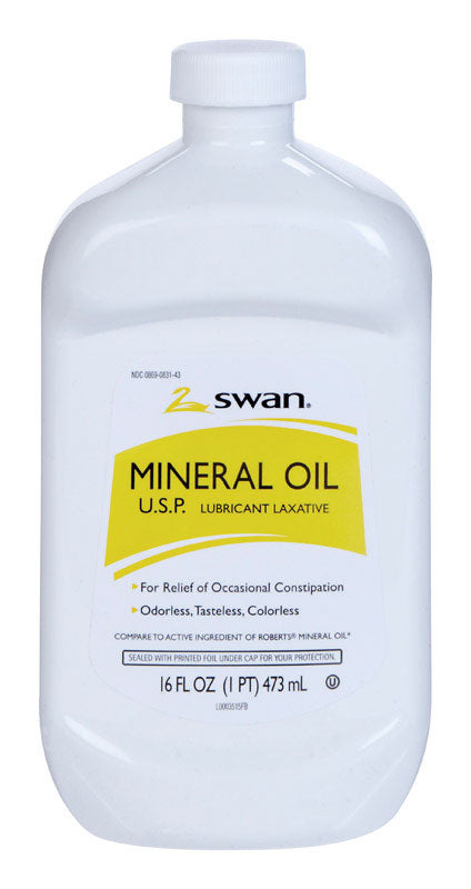 Swan Mineral Oil 16 oz 1 pk, Pack of 12