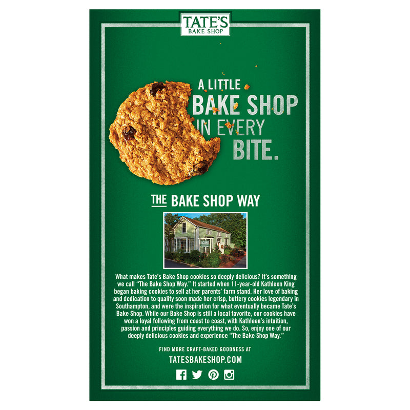 Tate's Bake Shop Oatmeal Raisin Cookies 7 oz Bagged, Pack of 6