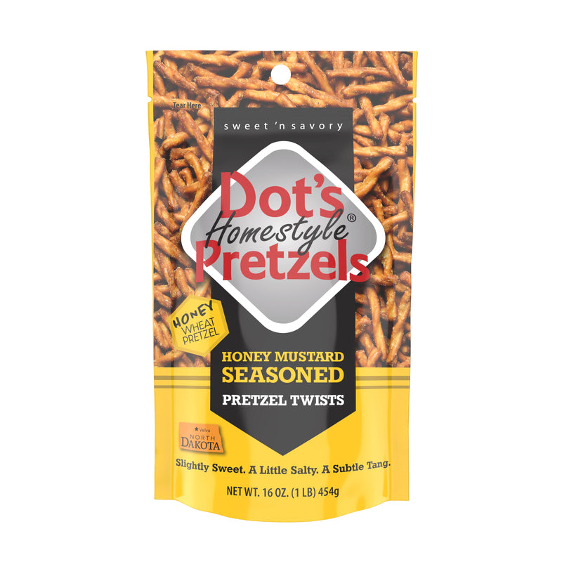 Dot's Homestyle Honey Mustard Pretzels 16 oz Bagged, Pack of 10