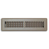 Tru Aire 2 in. H X 14 in. W 2-Way Powder Coat Brown Steel Floor Register