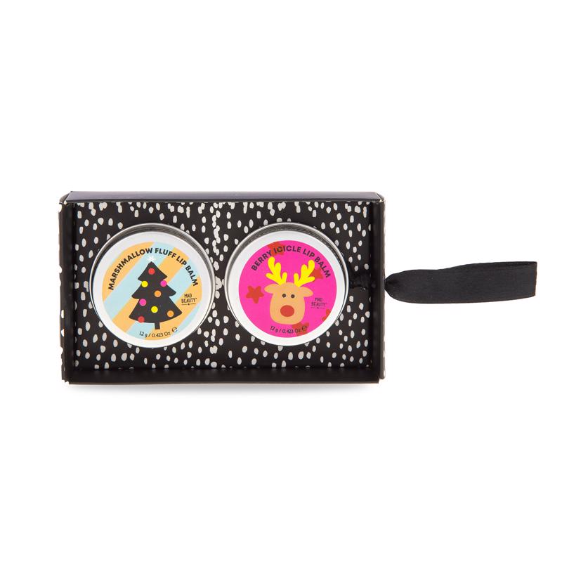 Mad Beauty Pom Pom Reindeer Lip Balm Duo 2 pc