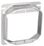 Southwire 52C19-UPC Device Ring, 4 in W, Square, 2-Gang, Steel, Silver, Galvanized