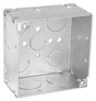 Southwire 52171-1-UPC Deep-Welded Junction Box, 12-Knockout, 1/2, 3/4, 1 in Knockout, Steel, Silver, Galvanized