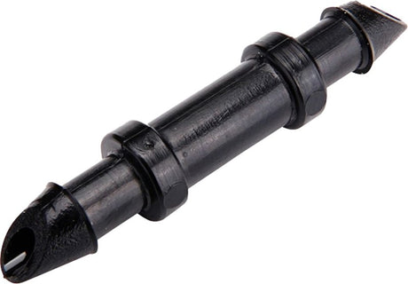 Raindrip 312010B Connector, 1/4 in Connection, Barb, Polypropylene, Black, 10/PK