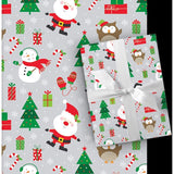 Paper Images Assorted Foil Plaid Gift Wrap, Pack of 36