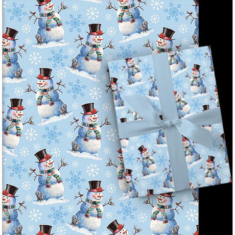 Paper Images Assorted Santas and Snowman Gift Wrap, Pack of 48