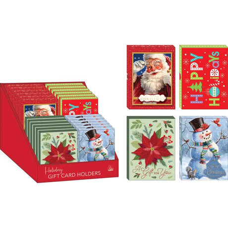 Paper Images Assorted Christmas Gift Card Holder, Pack of 24
