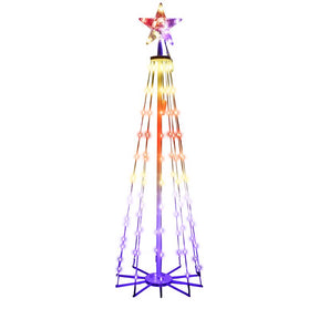 Celebrations LED Multi Ribbon RGB Light 4 ft. Yard Decor